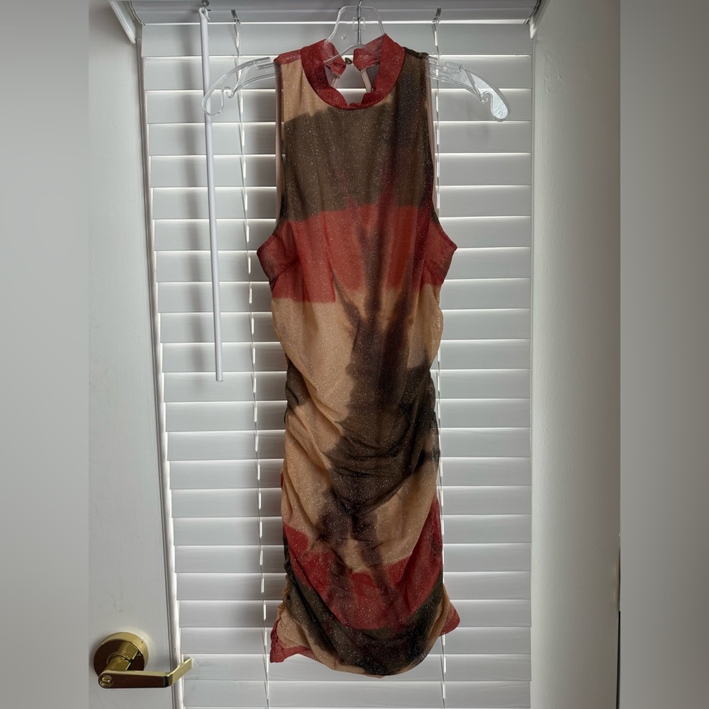 Chic Backless Multicolor Dress